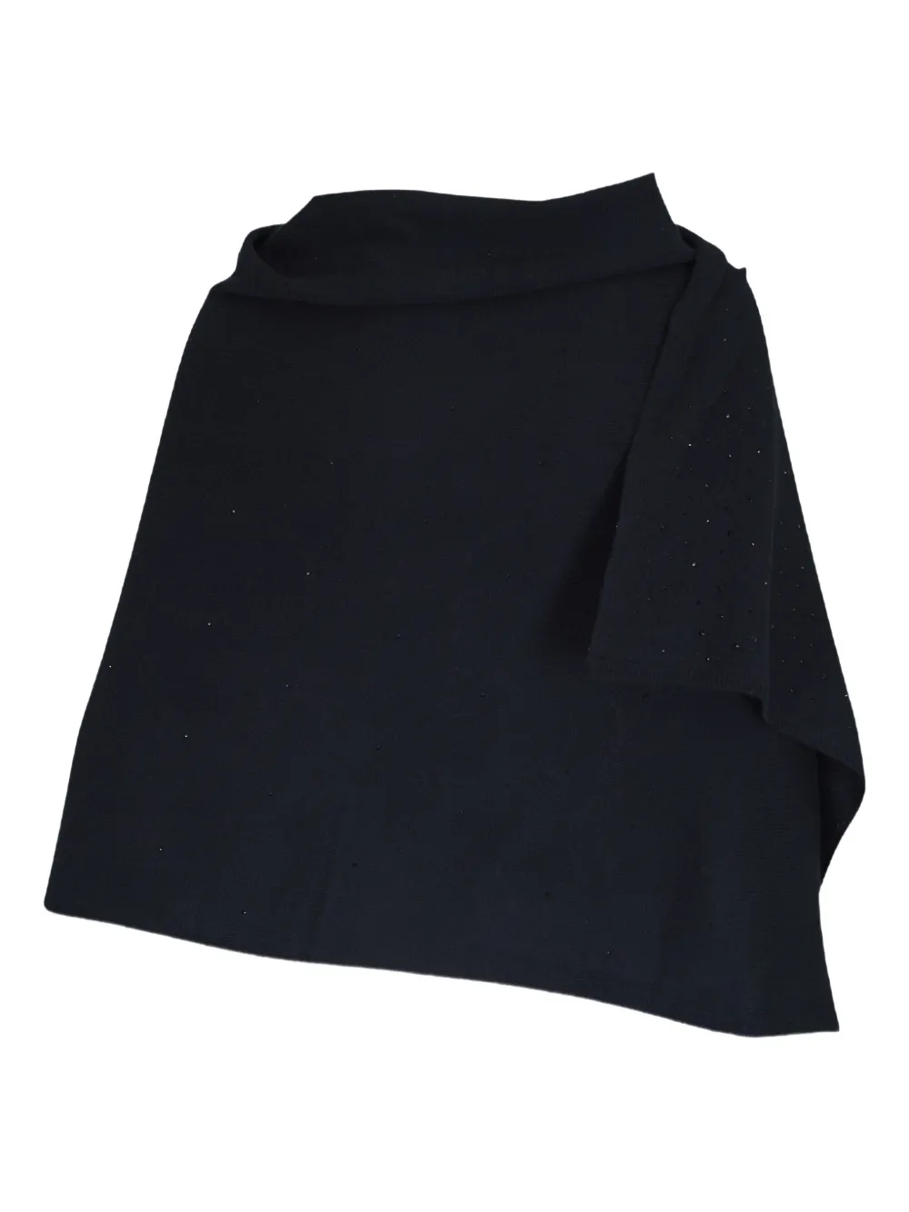  Kinross Cashmere Cashmere Cape - Black 