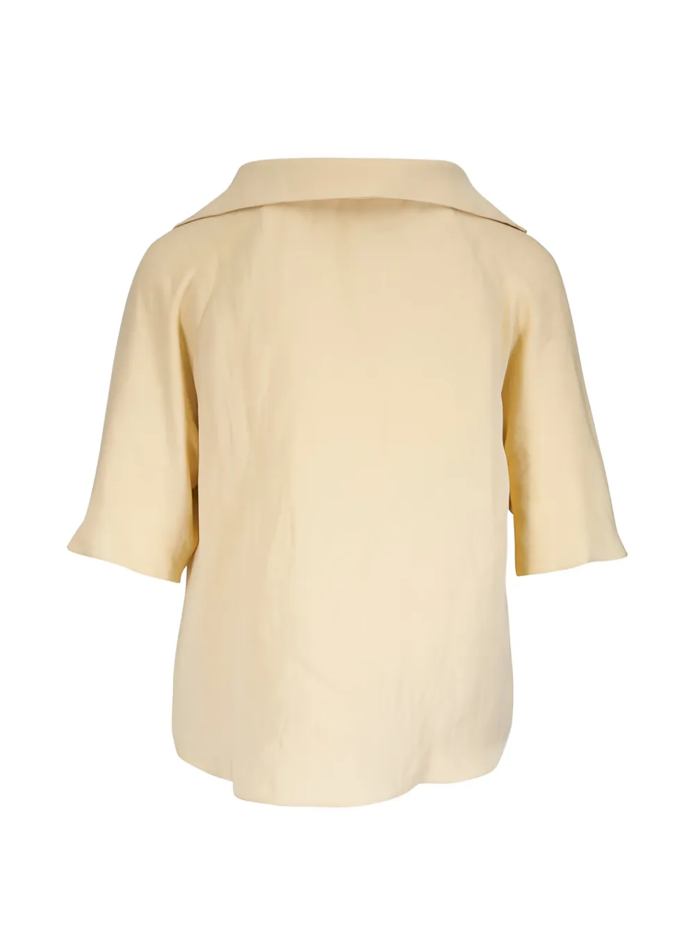 Peter Cohen V-neck short-sleeve shirt - Geel