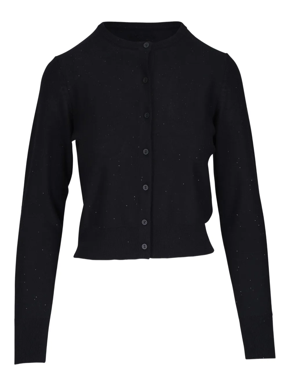 crew-neck cardigan