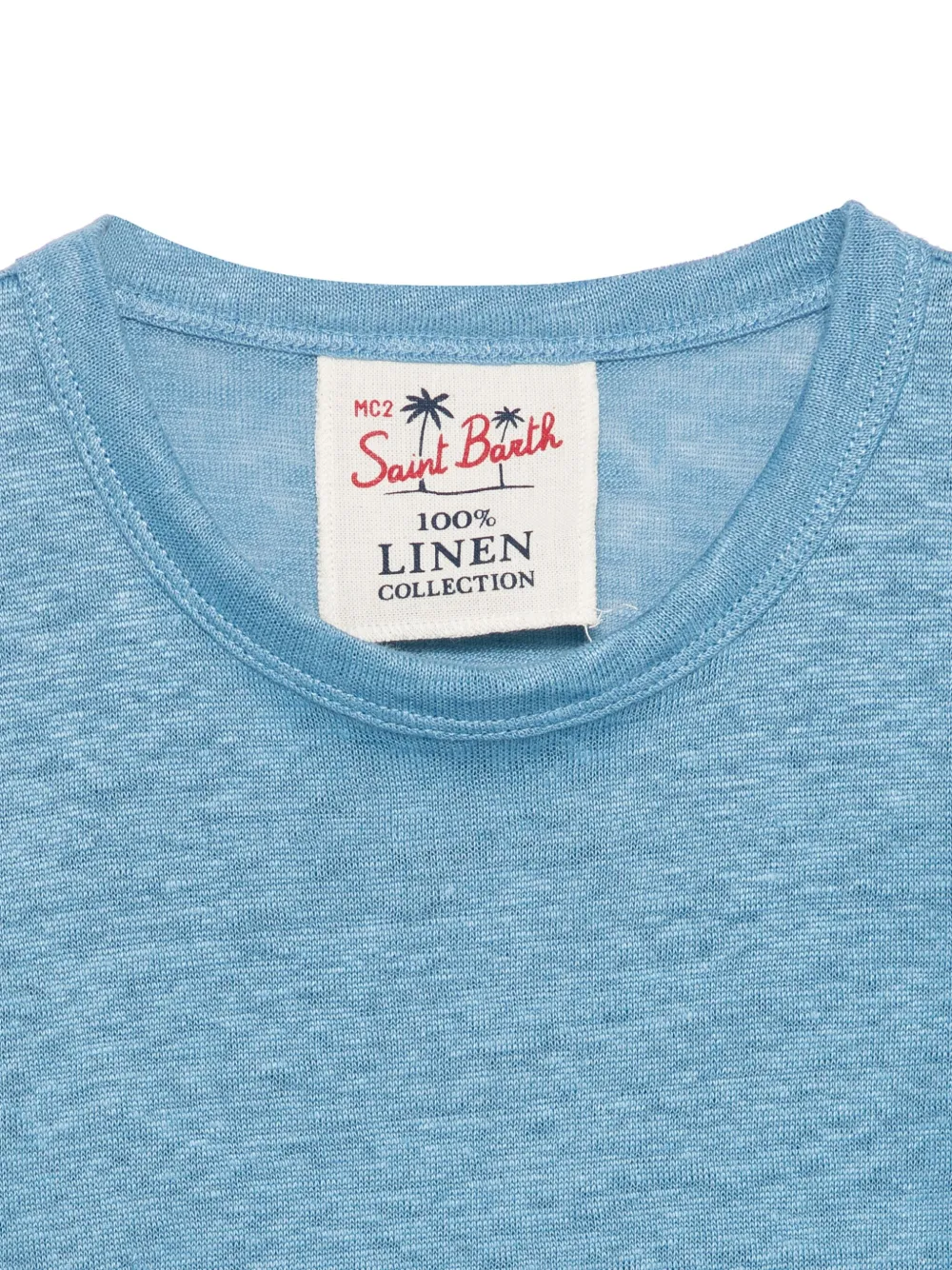 MC2 Saint Barth Kids Linnen T-shirt Blauw