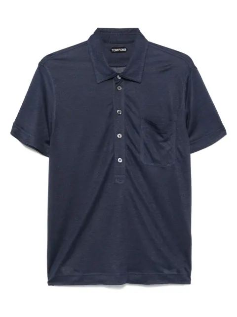 TOM FORD slub-texture polo shirt