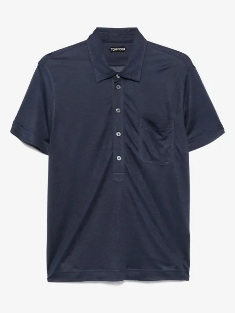 TOM FORD slub-texture polo shirt