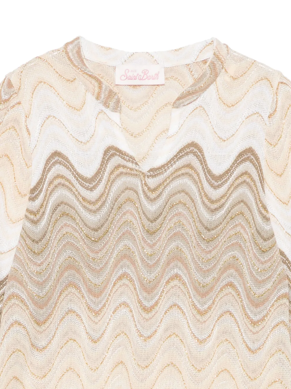 MC2 Saint Barth Kids Jumeira jurk Beige