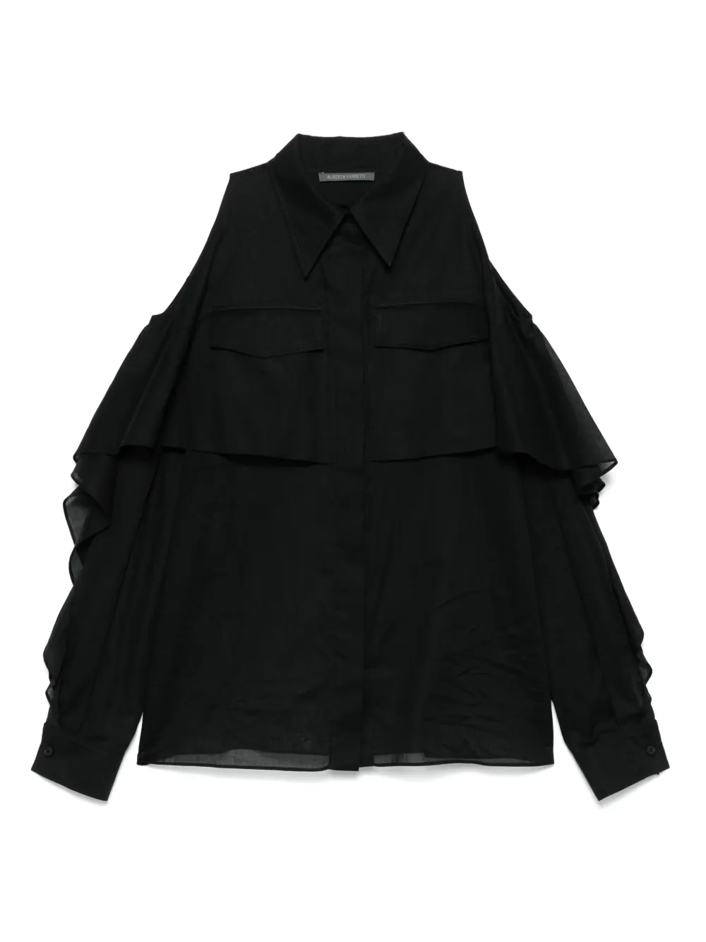 Alberta Ferretti top con botones | negro | Image 1