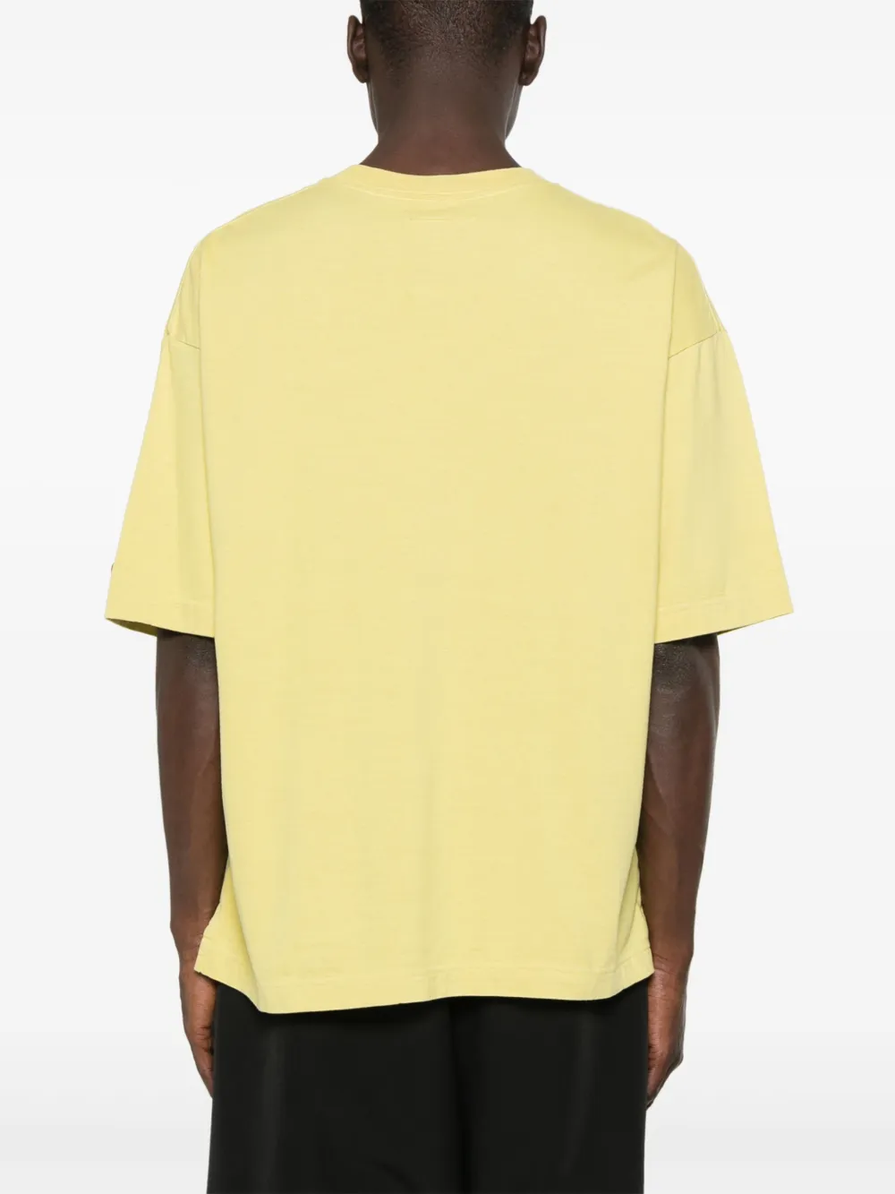Maison MIHARA YASUHIRO T-shirt met Smily Face-print Geel