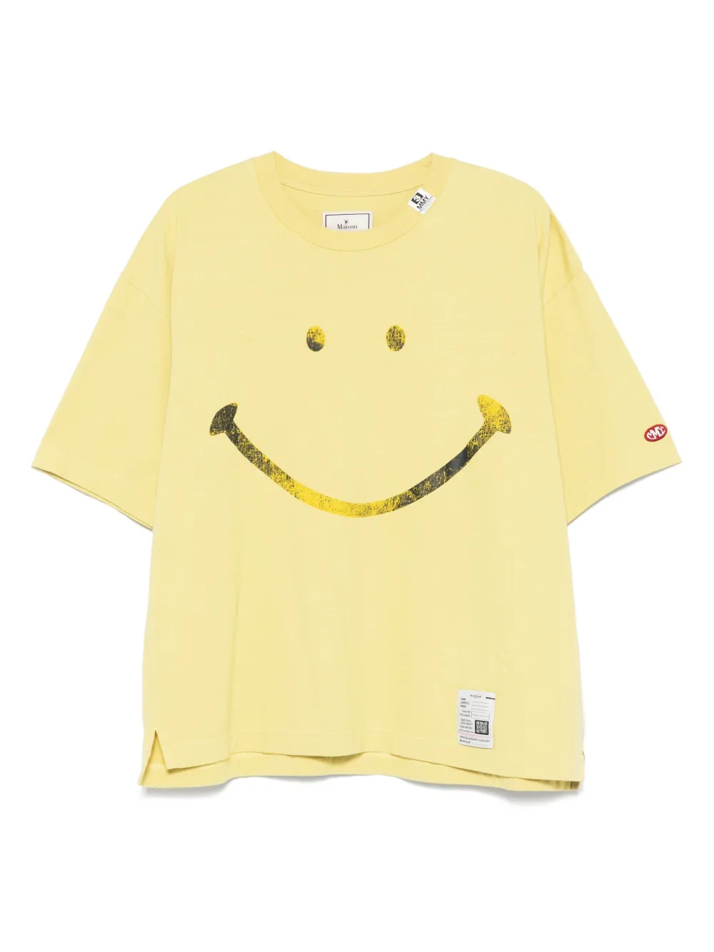Maison MIHARA YASUHIRO playera con estampado Smiley Face | amarillo | Image 1