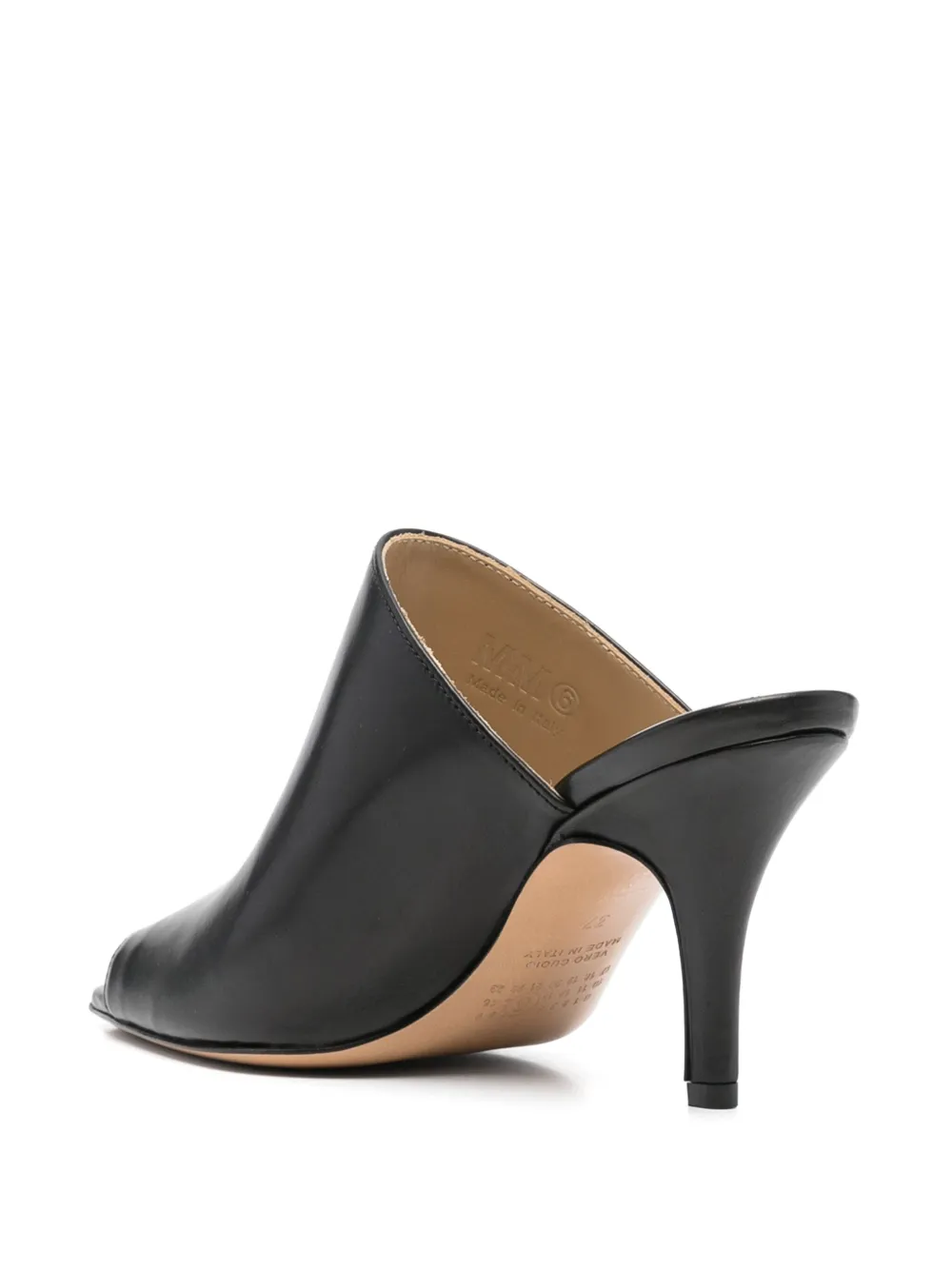 MM6 Maison Margiela 80mm leather mules Black