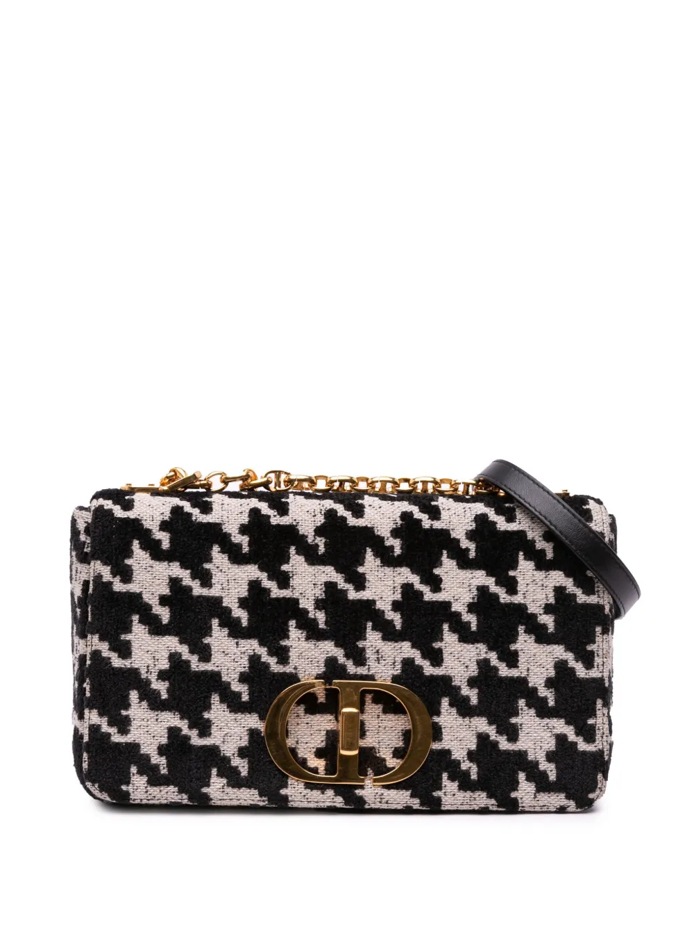 Christian Dior Pre-Owned 2021 ミディアム テクニカル キャンバス マクロ ハウンドトゥース カロ Christian Dior Pre-Owned 2021 ミディアム テクニカル キャンバス マクロ ハウンドトゥース カロ