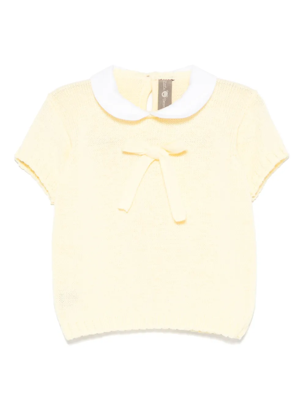 Little Bear short-sleeves sweater - イエロー Little Bear short-sleeves sweater - イエロー