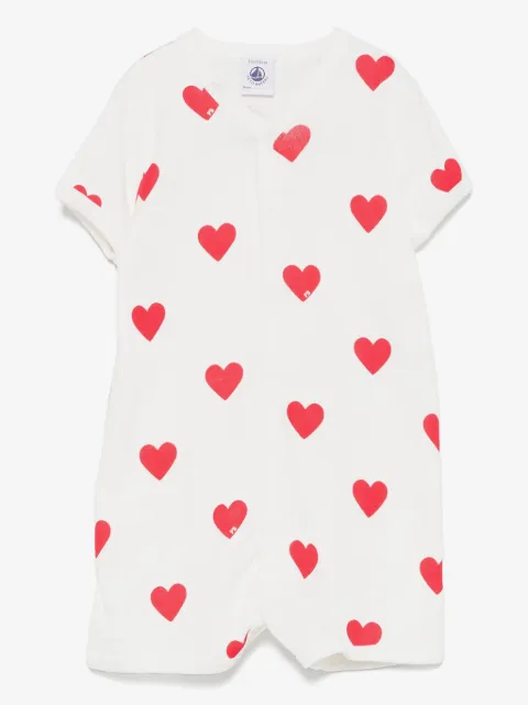 Petit Bateau sparkdräkt med hjärttryck