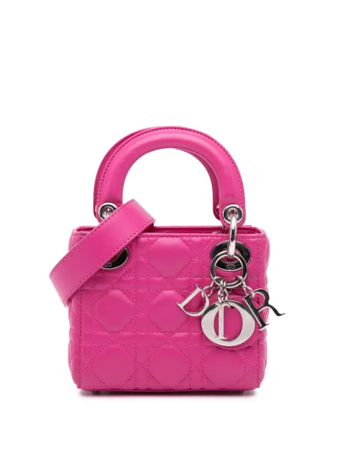Christian Dior Pre-Owned 2015 Micro Lambskin Cannage Lady Dior satchel