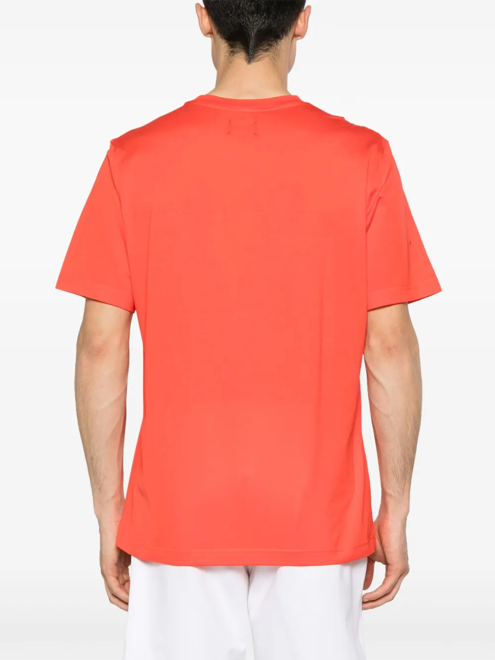 Kiton T-shirt met geborduurd logo Oranje