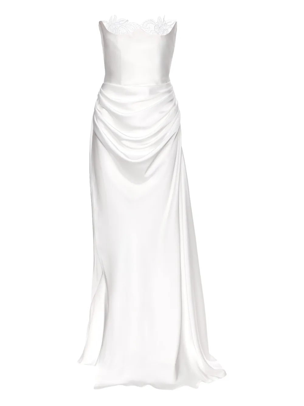 Ana Radu draped strapless gown | White | Image 1