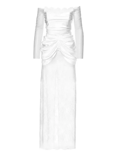 Ana Radu off-shoulder lace gown