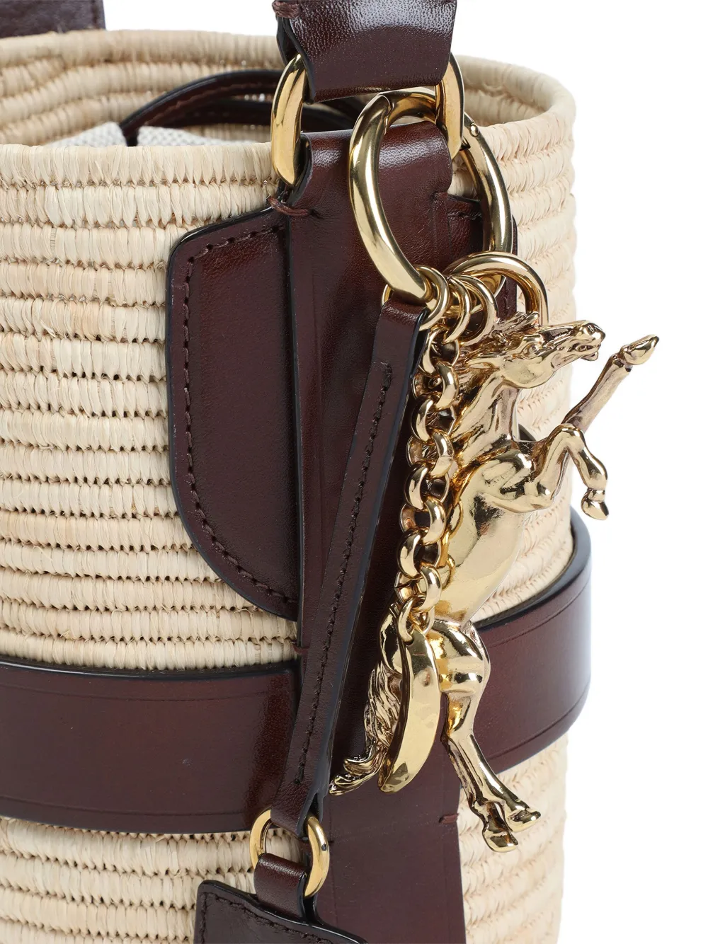 Chloé Raffia schoudertas Beige