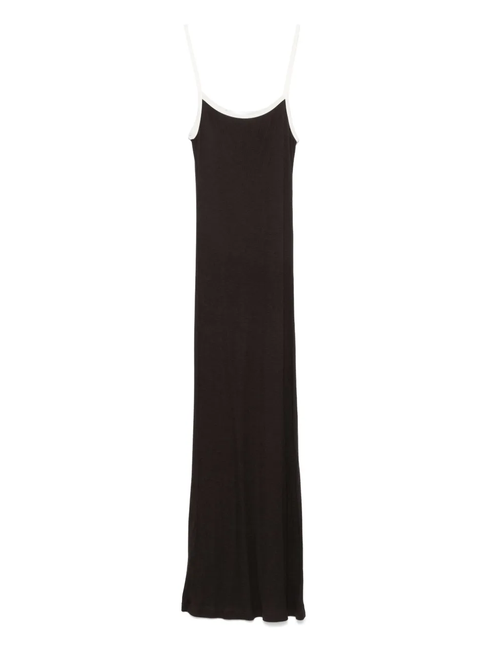 Aya Muse Geribbelde midi-jurk Bruin