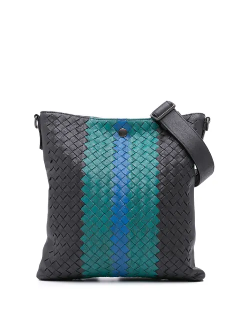 Bottega Veneta Pre-Owned bolsa crossbody Intrecciato Flap de piel de napa 2012-2024