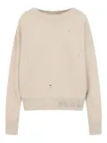 Maison Margiela logo-print sweatshirt - Neutrals
