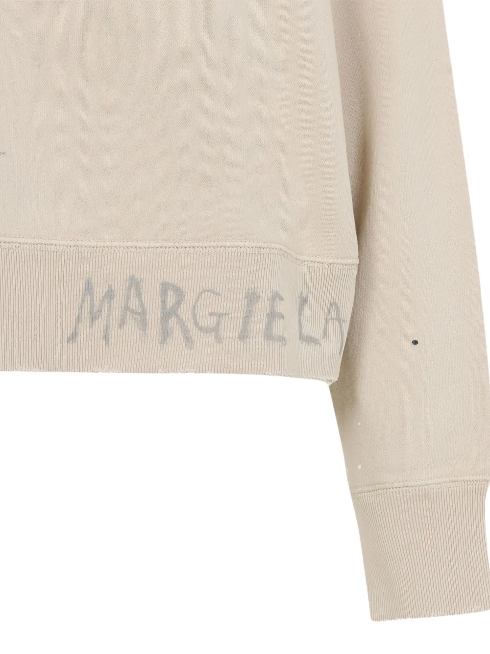 Maison Margiela Sweater met logoprint Beige