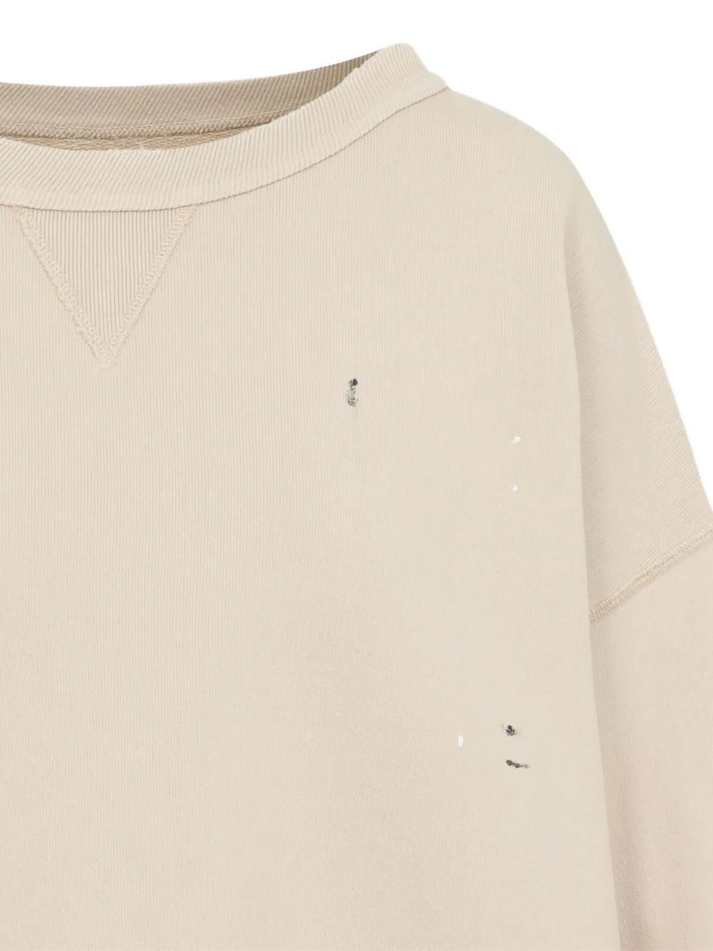 Maison Margiela Sweater met logoprint Beige