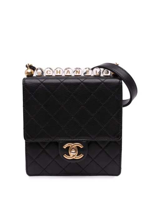 CHANEL Pre-Owned 2019 Small Lambskin Chic Pearls Flap crossbody bag