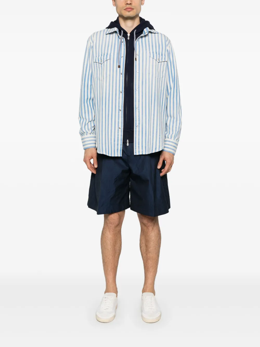 SARTORIO NAPOLI camisa con rayas estampadas | Image 2