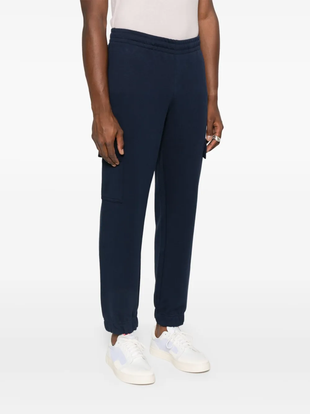 Lacoste Cargo Track Pants In Blue