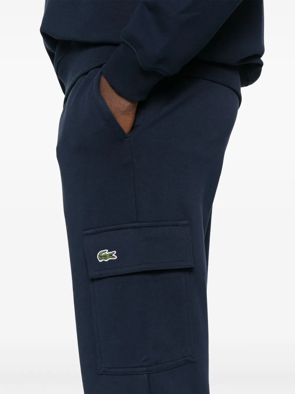 Lacoste Cargo Track Pants In Blue