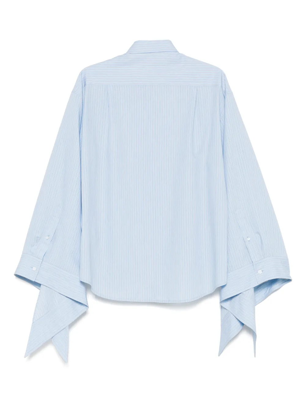 Balenciaga Blouse met geknoopte manchetten - Blauw