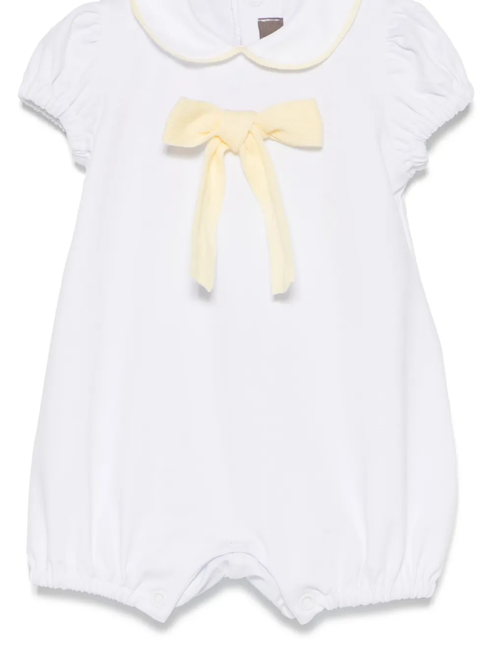 Little Bear Romper met strik-applicatie Wit
