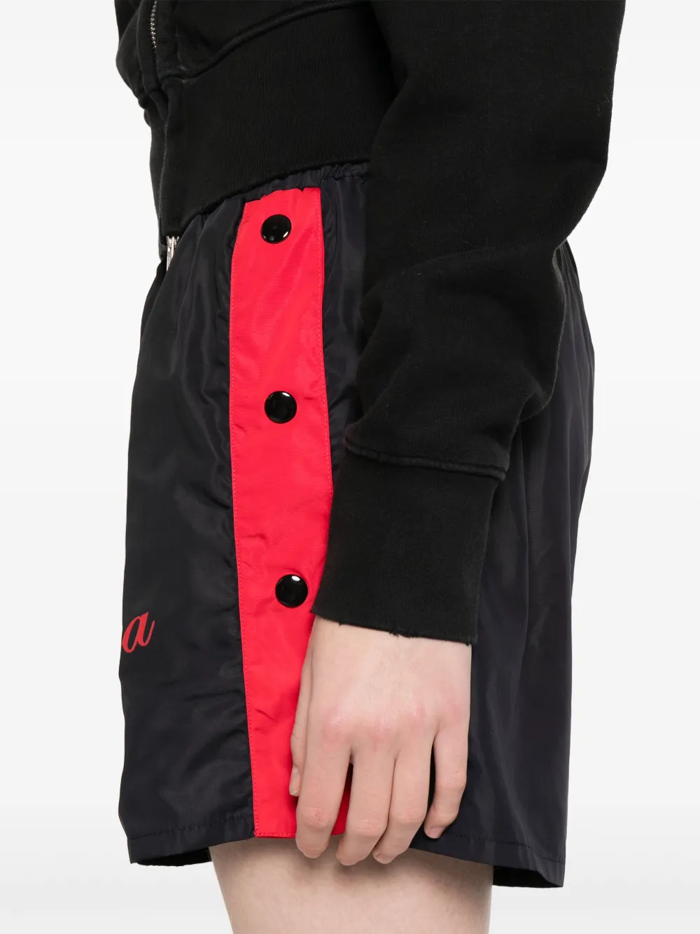Vaquera Shorts met drukknopen Zwart
