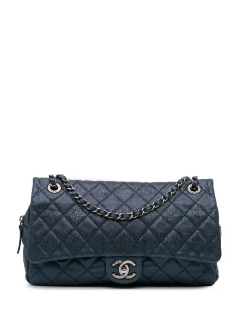 CHANEL Pre-Owned 2012 Jumbo Quilted Caviar Easy Flap shoulder bag