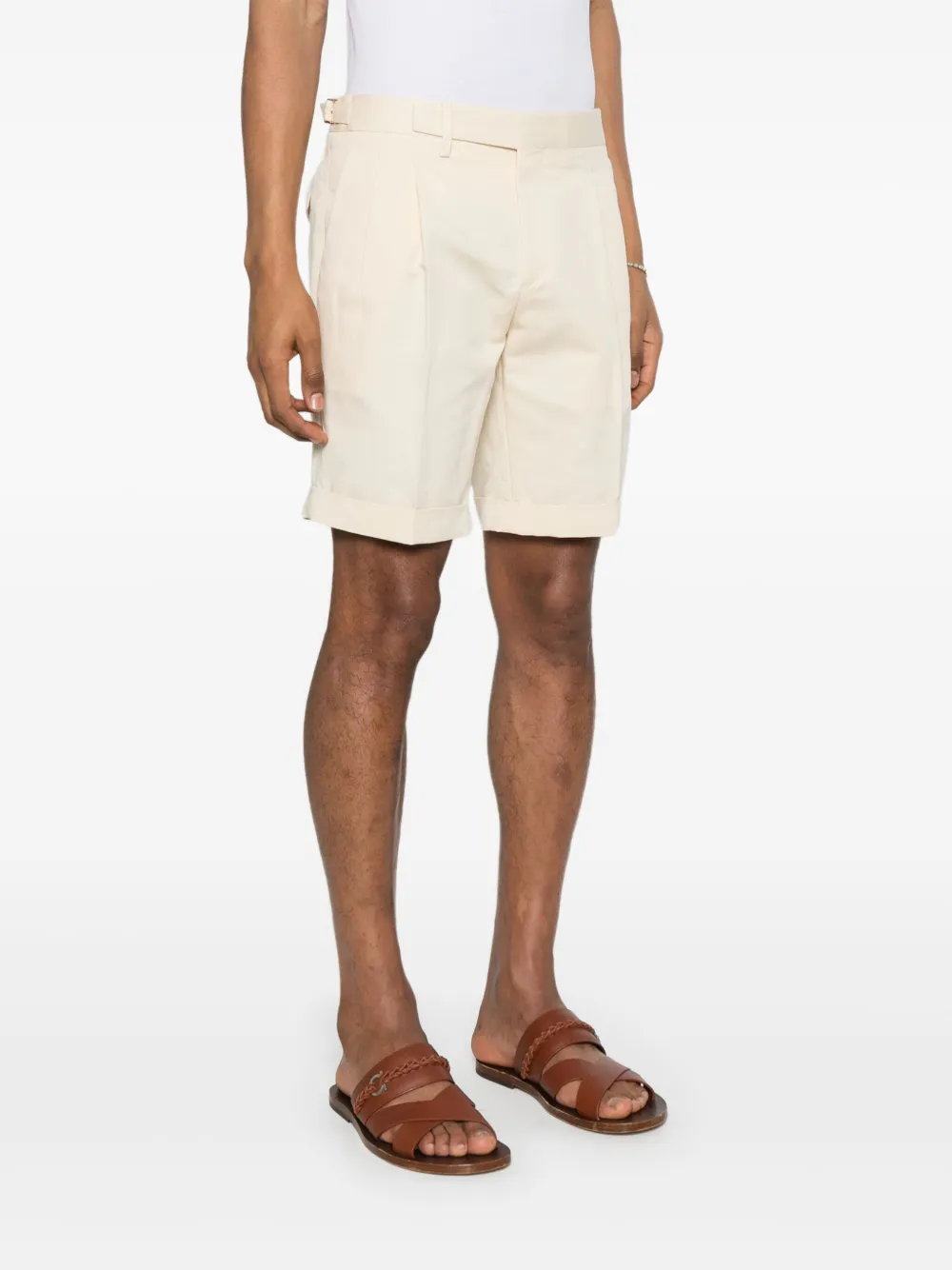 Briglia 1949 Geplooide shorts Beige