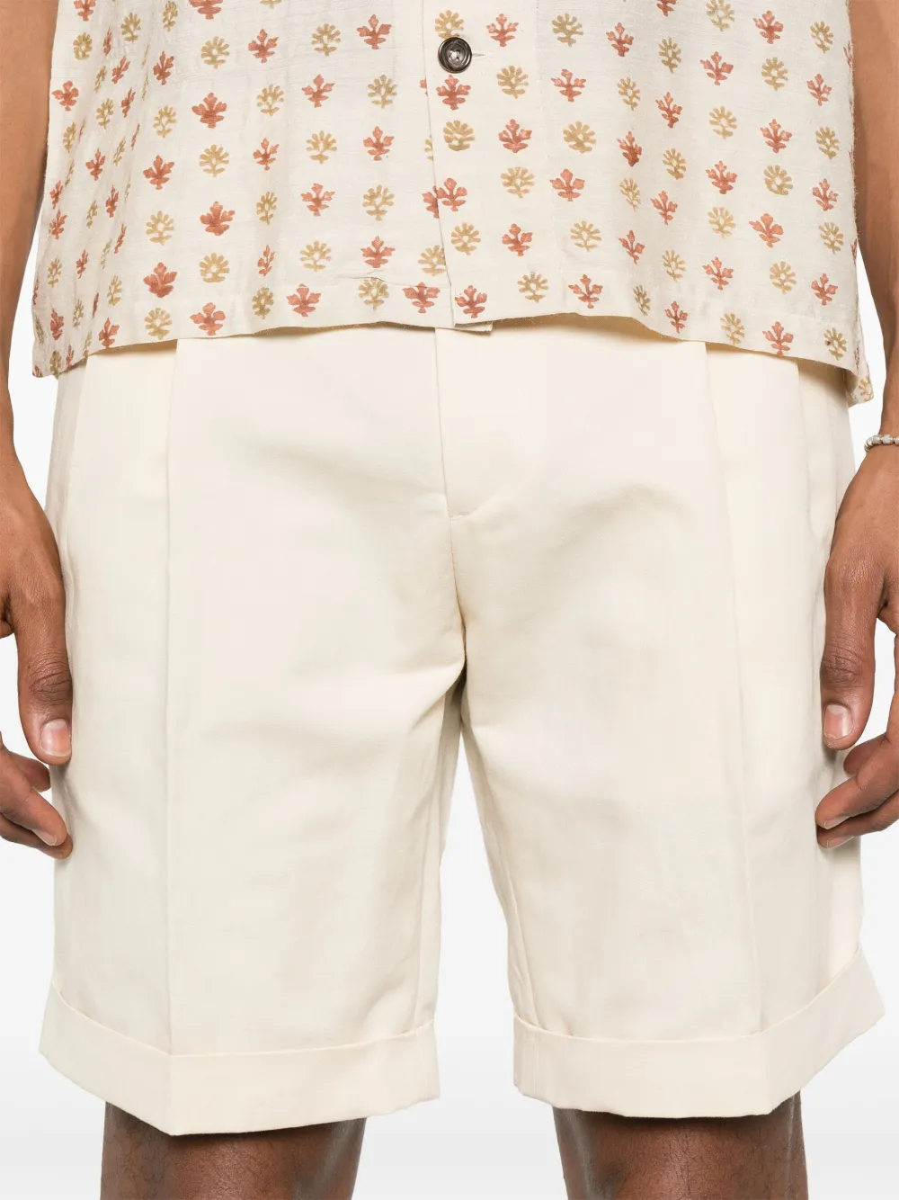 Briglia 1949 Geplooide shorts Beige