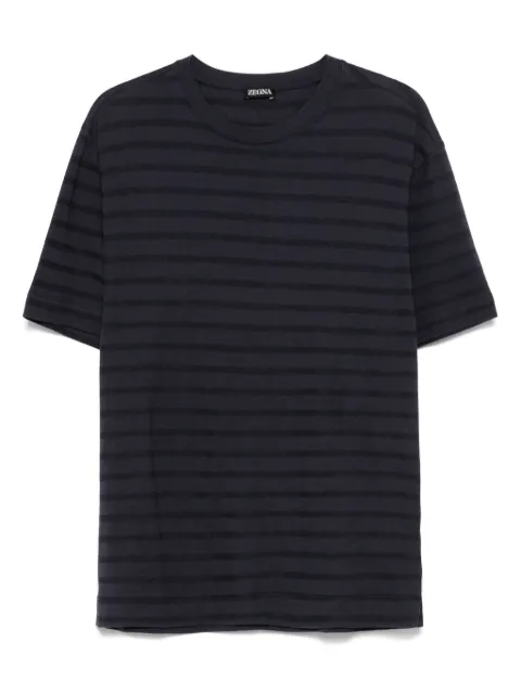 Zegna playera con motivo de rayas