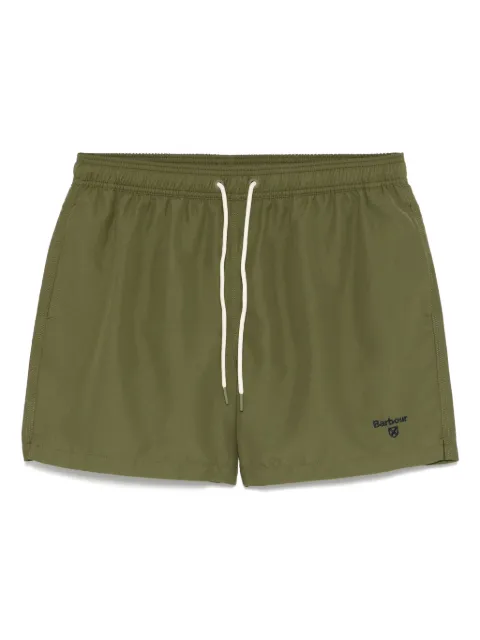 Barbour shorts de playa con logo bordado