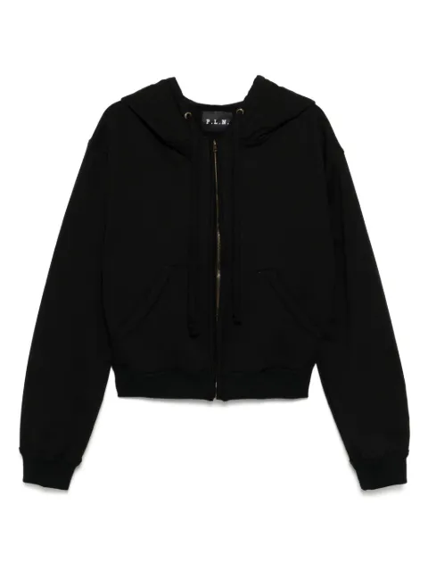 P.L.N. zip-up hoodie