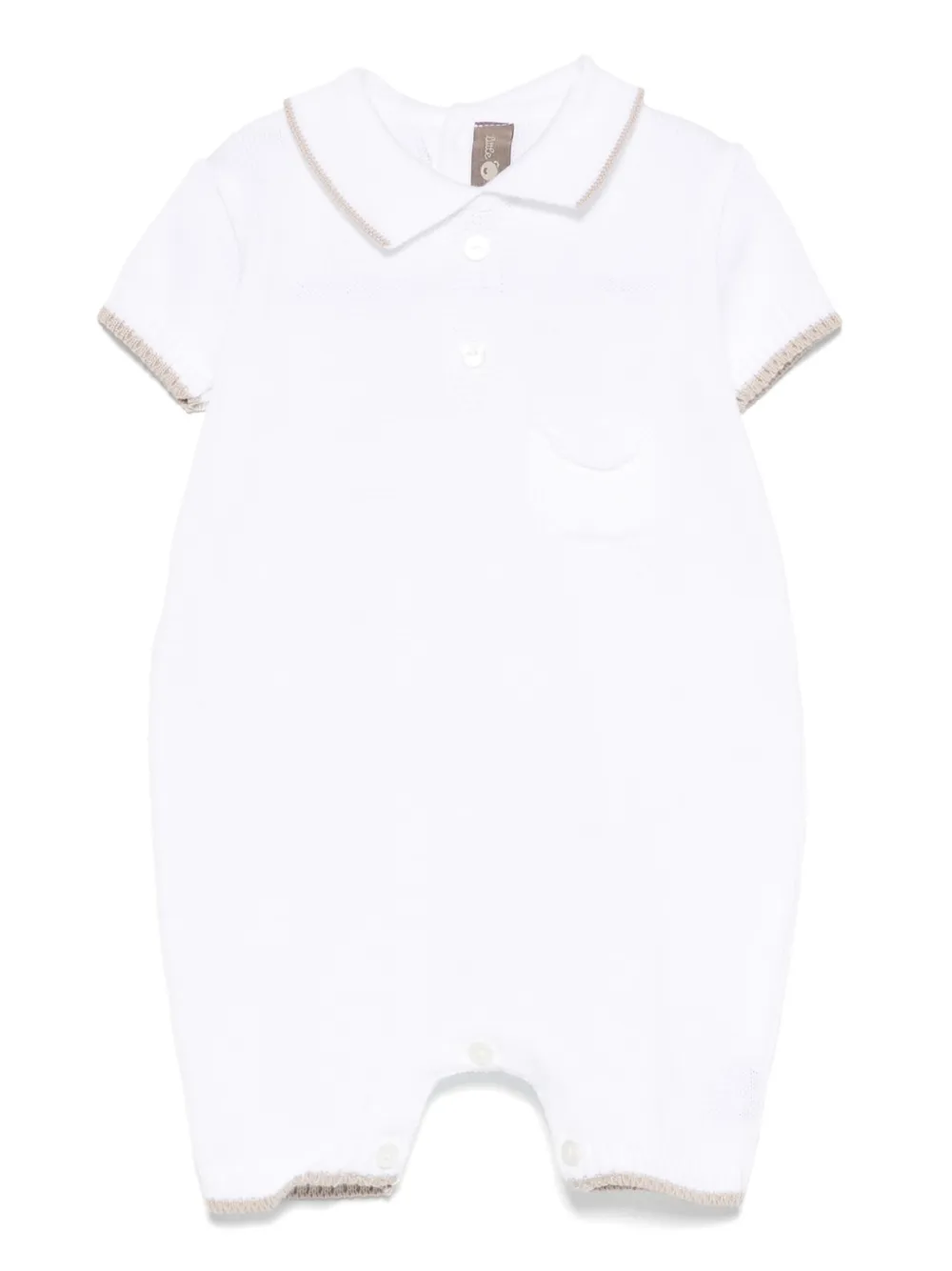 Little Bear romper de algodón | blanco | Image 1