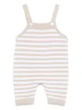 Little Bear striped dungarees - Brown