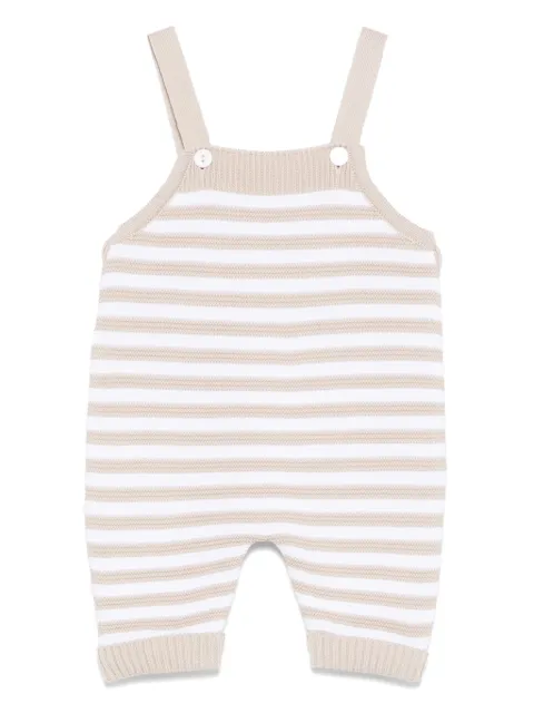 Little Bear striped dungarees