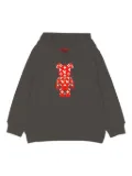 Mostly Heard Rarely Seen 8-Bit Mini Bear-print hoodie - Grey