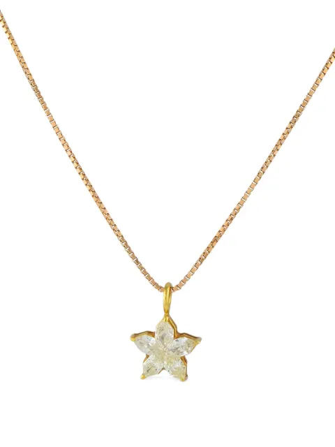 LB Exclusive 18kt rose gold diamond pendant necklace