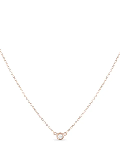 LB Exclusive 14K rose gold diamond necklace