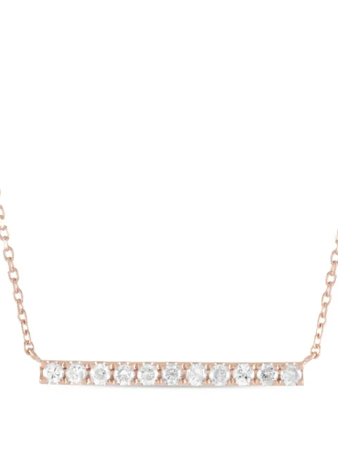 LB Exclusive 14 rose gold diamonds necklace 