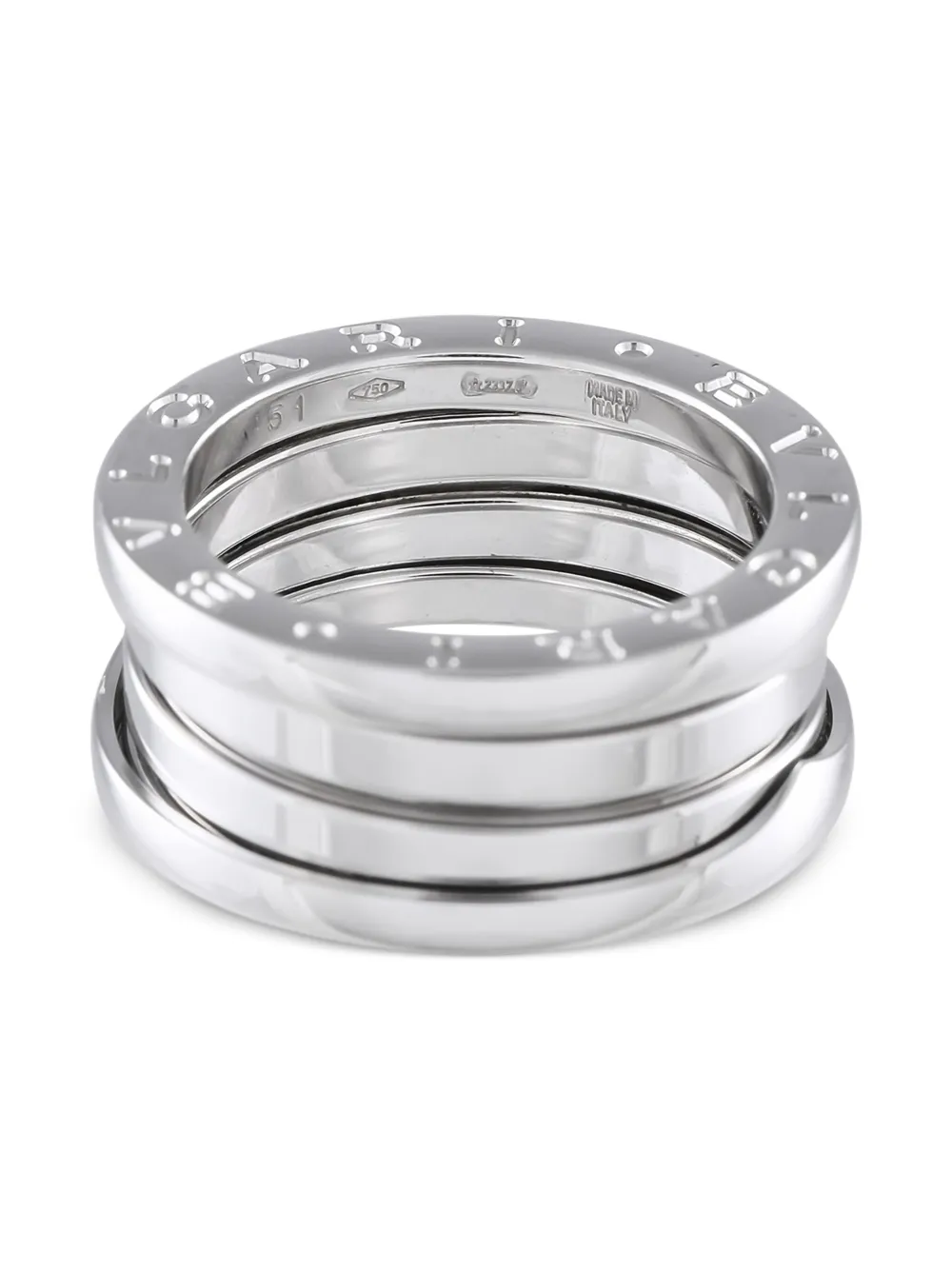 Bvlgari Pre-Owned B.Zero1 リング 18Kホワイトゴールド - シルバートーン Bvlgari Pre-Owned B.Zero1 リング 18Kホワイトゴールド - シルバートーン