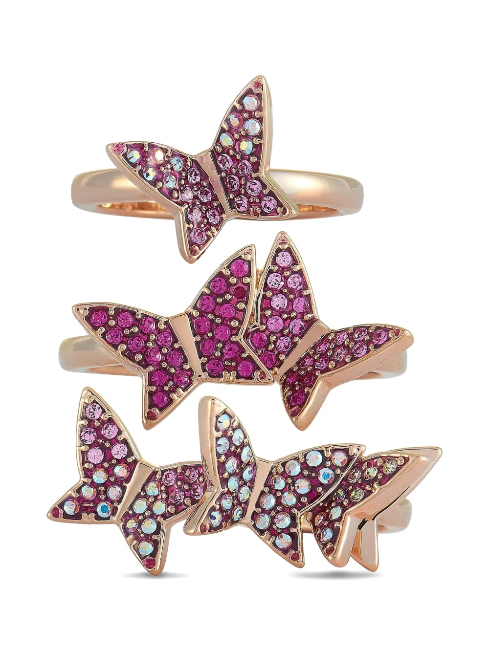 Swarovski Lilia リング セット - ピンク Swarovski Lilia リング セット - ピンク