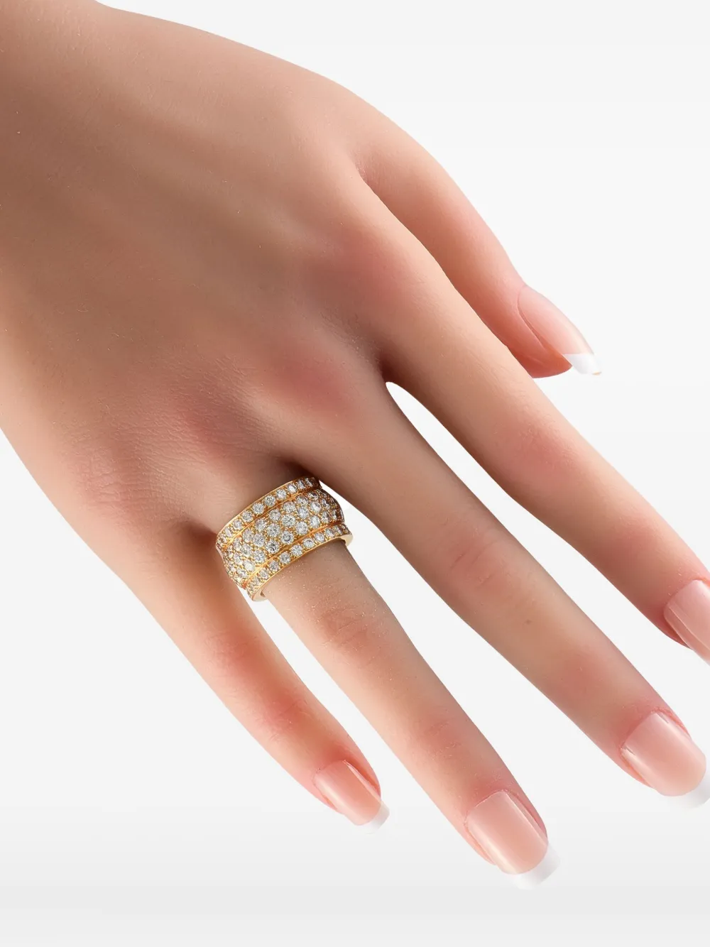 Pre-owned Cartier 18kt Yellow Gold Nigeria Diamonds Ring