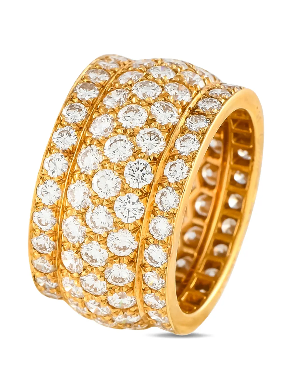 Pre-owned Cartier 18kt Yellow Gold Nigeria Diamonds Ring