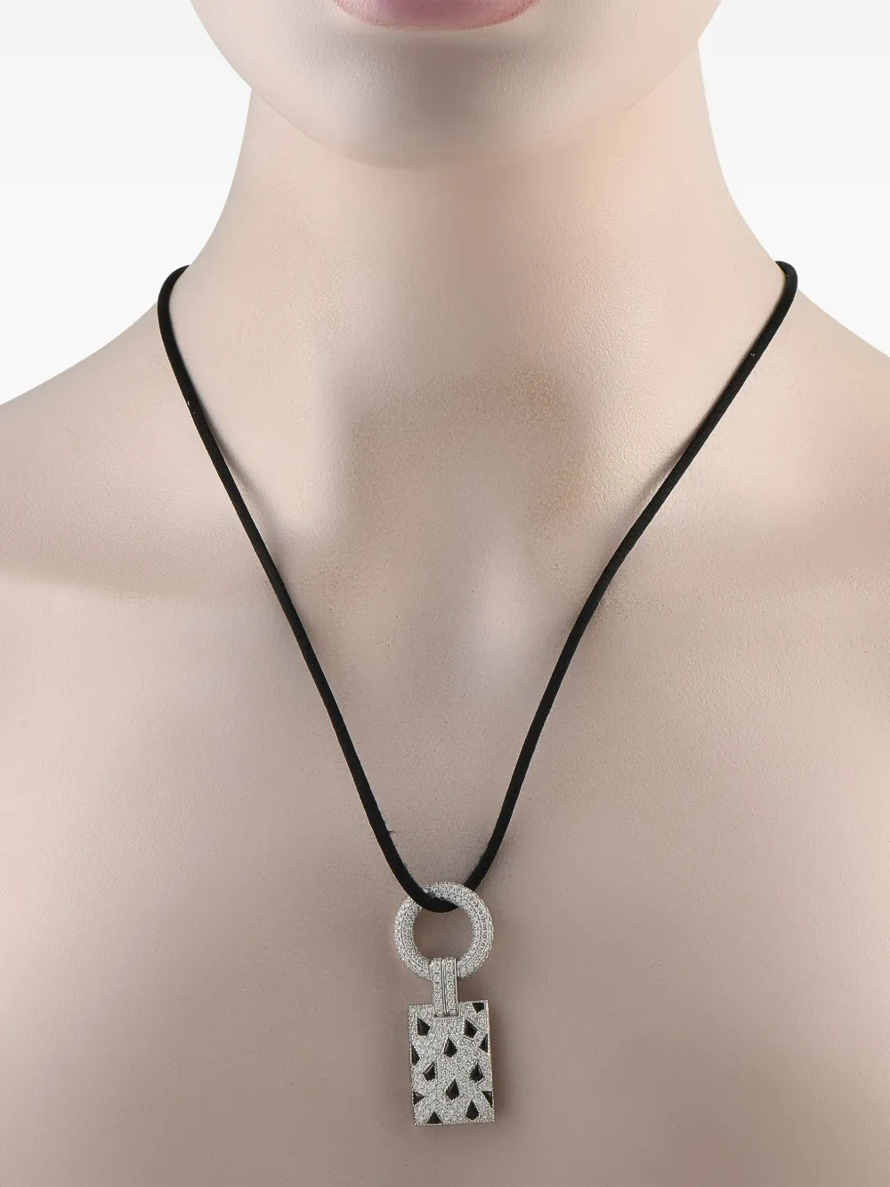 Cartier 18K white gold Panthère de Cartier diamond and onyx necklace | Image 2
