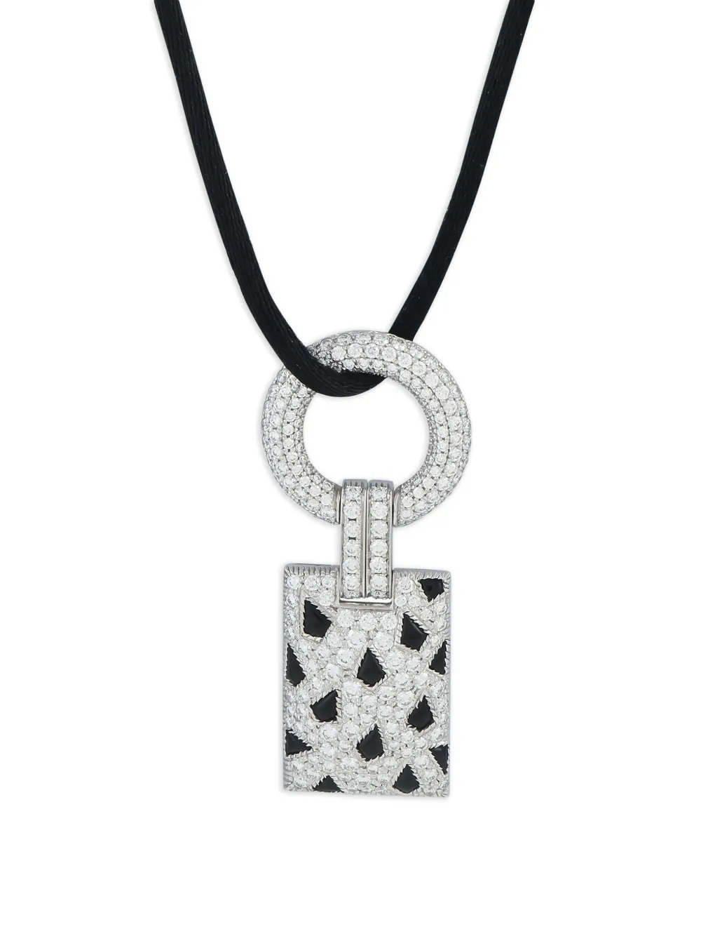 Cartier Panthère de Cartier ダイヤモンド&オニキス ネックレス 18Kホワイトゴールド - シルバートーン Cartier Panthère de Cartier ダイヤモンド&オニキス ネックレス 18Kホワイトゴールド - シルバートーン